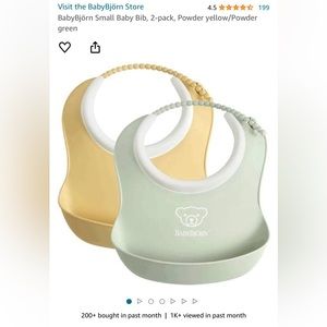 Babybjorn small baby bib 2-pack